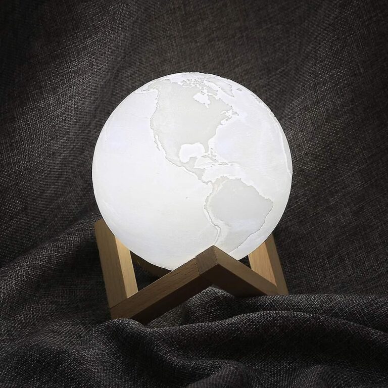 لامپ ماه نور شب با چاپ سه بعدی