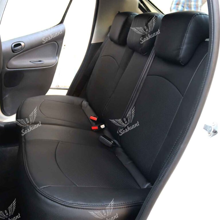 روکش صندلی چرم مدل دوماکو مناسب برای پراید 131 و 132 به همراه پشت گردنی و باکس نظم دهنده