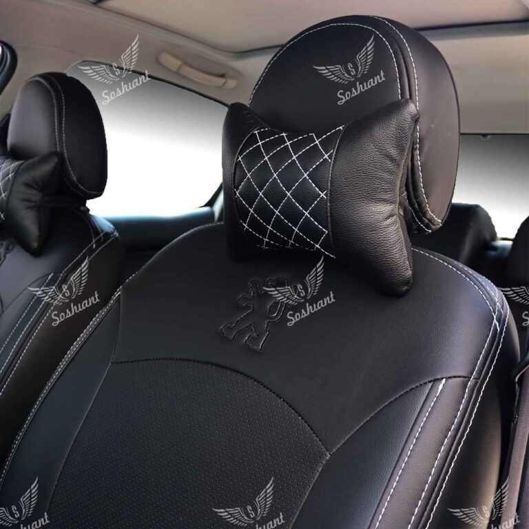 روکش صندلی چرم مدل دوماکو مناسب برای پراید 131 و 132 به همراه پشت گردنی و باکس نظم دهنده