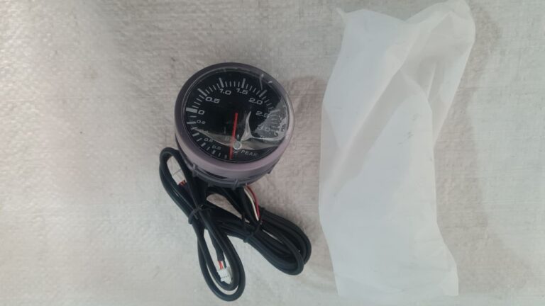 گیج بوست 2.5 اینچ 60 میلیمتری 3.0 بار LED – مناسب خودروهای توربوشارژ 12 ولت