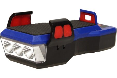 چراغ چندکاره دوچرخه با نگهدارنده گوشی و بوق ۱۳۰ دسی‌بل